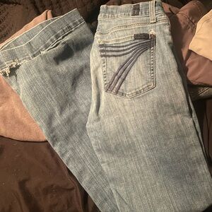 7 For All Mankind Women's Blue Jeans